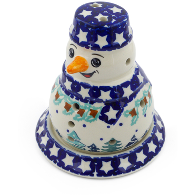 Snowman Candle Holder 5"