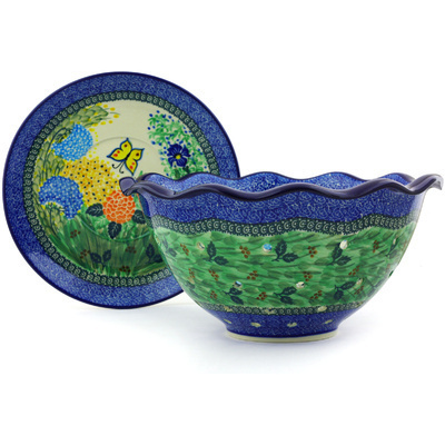 Colander with Plate 13"