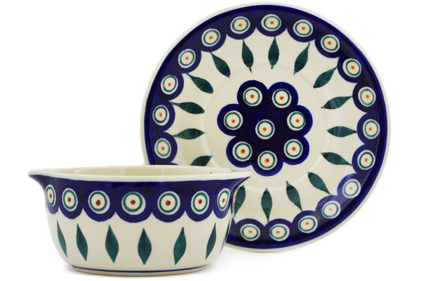 Bouillon cup with saucer