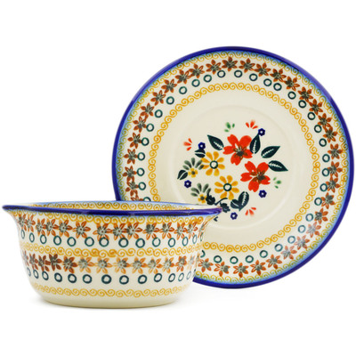 Bouillon cup with saucer