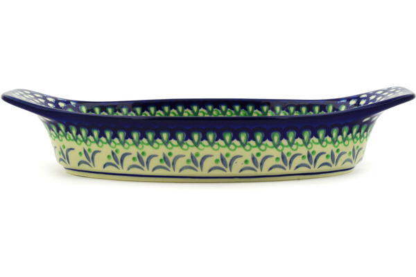 Oval Baker with Handles 13"