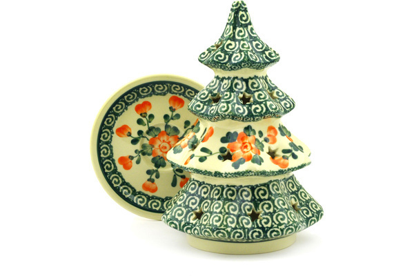 Christmas Tree Candle Holder 8"