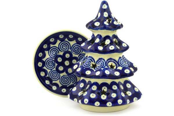 Christmas Tree Candle Holder 7"