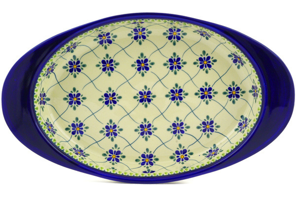 Oval Baker with Handles 17"