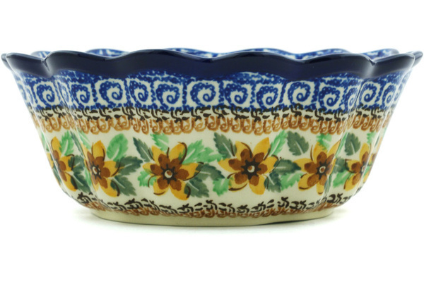 Scalloped Fluted Bowl 7"