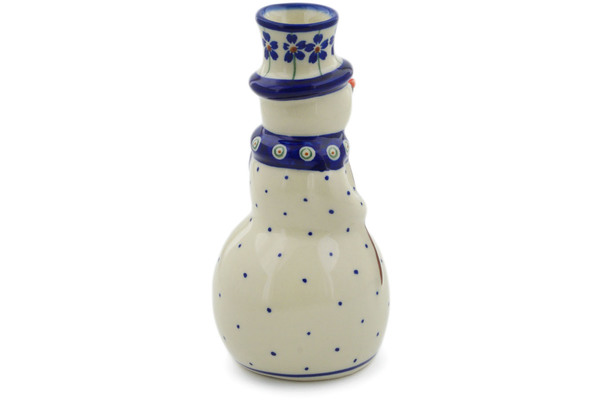 Snowman Candle Holder 6"