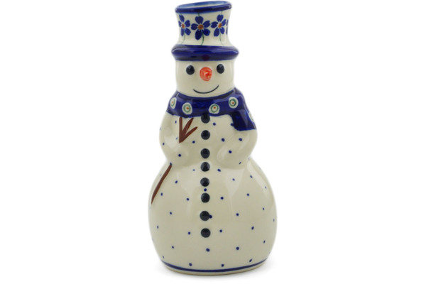 Snowman Candle Holder 6"