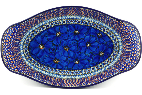 Oval Baker with Handles 15"