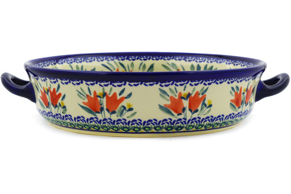 Round Baker with Handles 13"