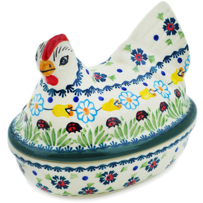 Hen Shaped Jar 7"