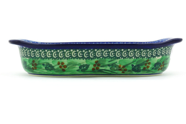 Oval Baker with Handles 8"