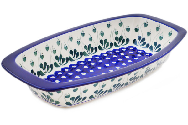 Oval Baker with Handles 14"