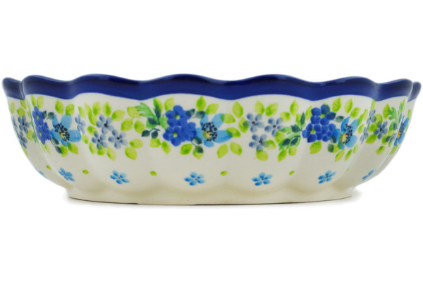 Scalloped Fluted Bowl 8"