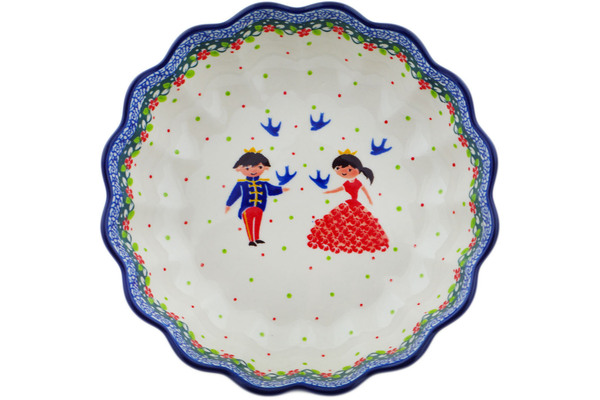 Scalloped Fluted Bowl 8"