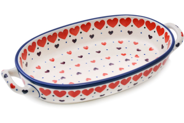 Oval Baker with Handles 9"