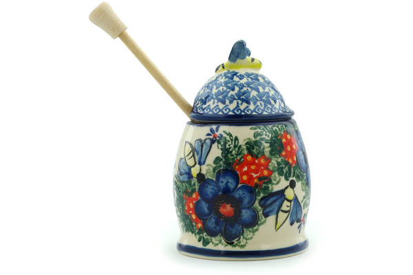 Honey Jar with Dipper 6"