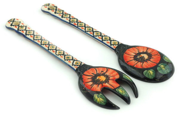 Salad Spoon and Fork Set 10"