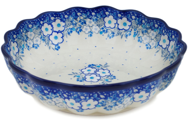 Scalloped Fluted Bowl 8"