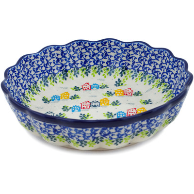 Scalloped Fluted Bowl 8"