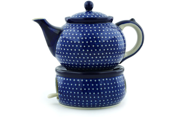 Tea or Coffee Pot with Heater 40 oz