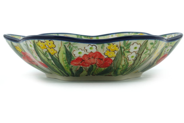 Scalloped Fluted Bowl 8"