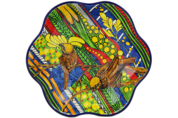 Scalloped Fluted Bowl 8"