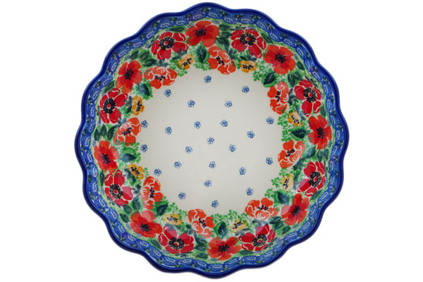 Scalloped Fluted Bowl 8"