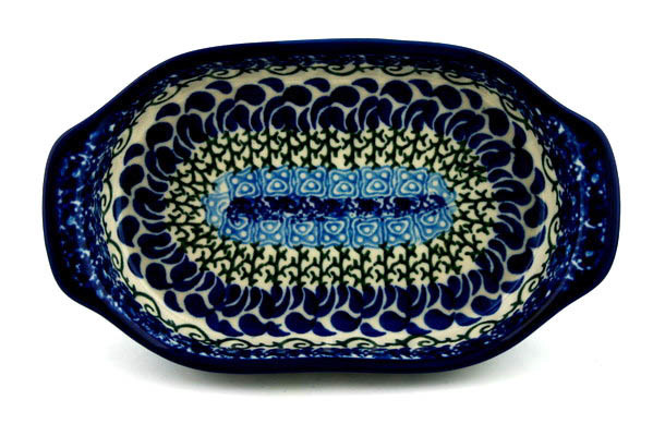 Oval Baker with Handles 8"