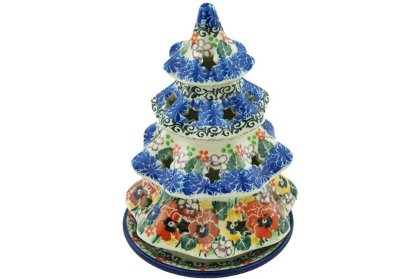 Christmas Tree Candle Holder 7"