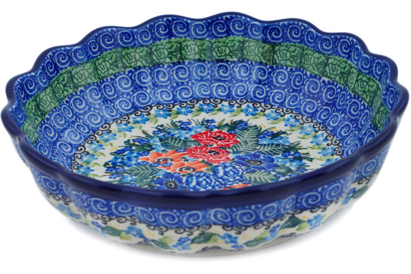 Scalloped Fluted Bowl 8"