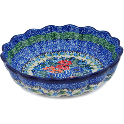 Scalloped Fluted Bowl 8"