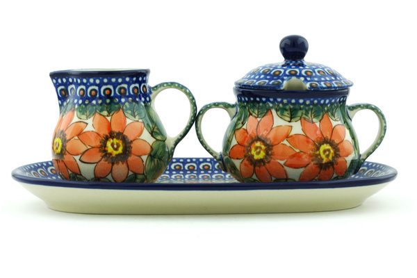 Sugar and Creamer Set 10"