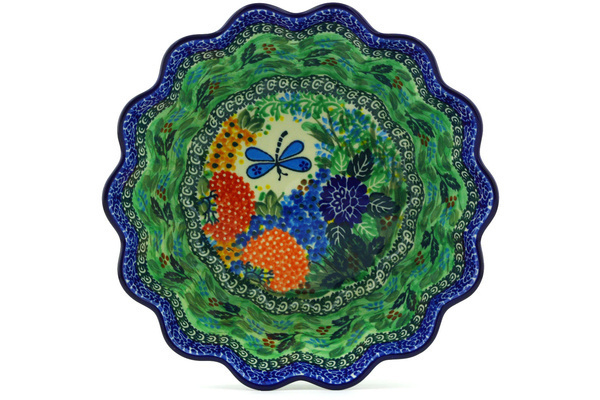 Scalloped Fluted Bowl 9"