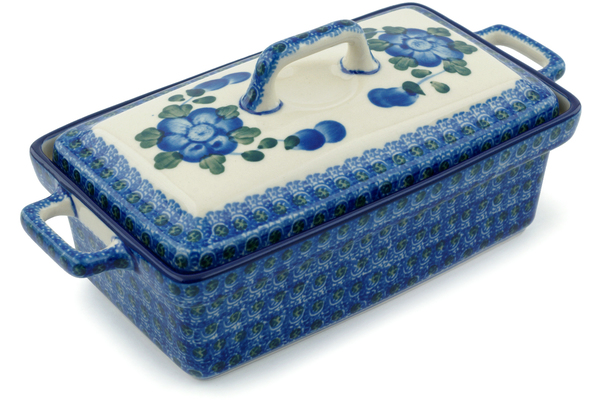 Jar with Lid and Handles 9"