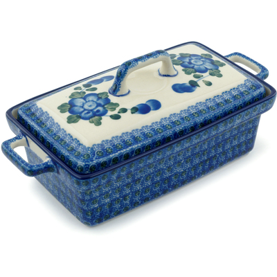 Jar with Lid and Handles 9"