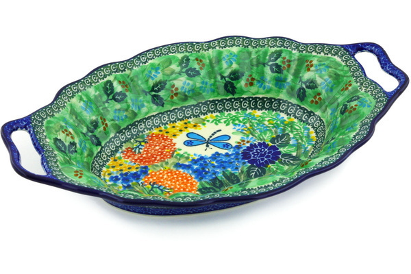 Platter with Handles 13"