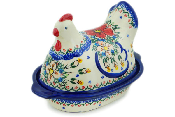 Hen Shaped Jar 9"