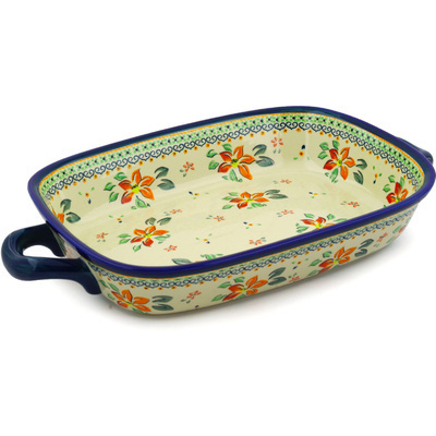 Rectangular Baker with Handles 18"