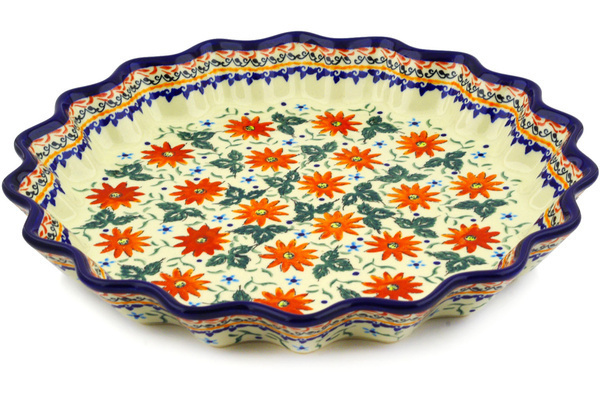 Fluted Pie Dish 13"