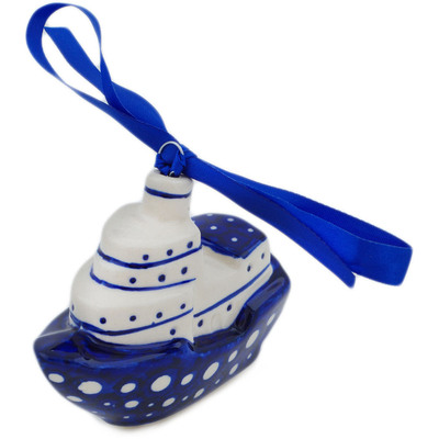 Boat Ornament 3"