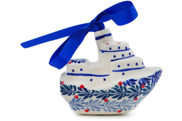 Boat Ornament 3"