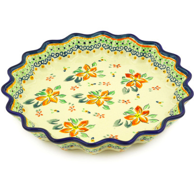 Fluted Pie Dish 10"