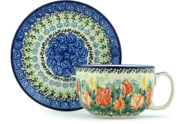 Cup with Saucer 13 oz