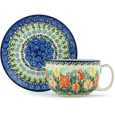 Cup with Saucer 13 oz