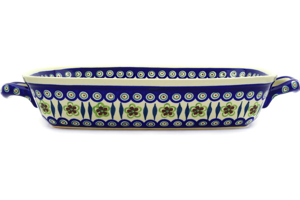 Rectangular Baker with Handles 19"