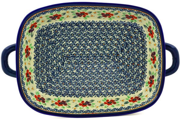 Rectangular Baker with Handles 19"