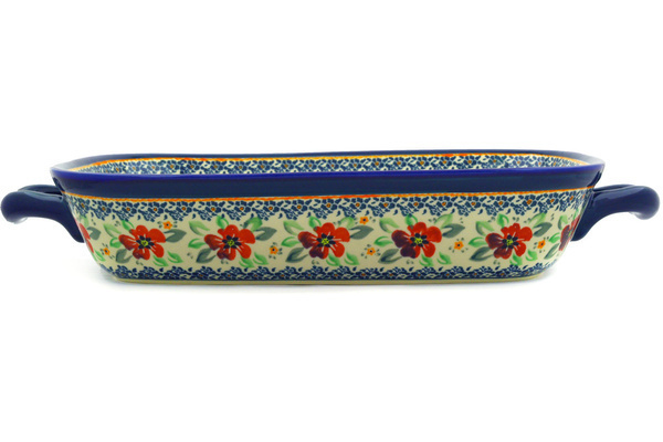 Rectangular Baker with Handles 19"