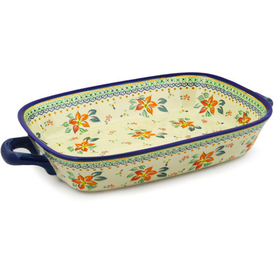 Rectangular Baker with Handles 19"