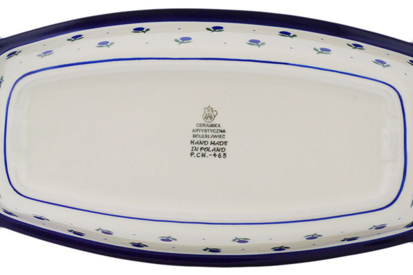 Oval Baker with Handles 14"