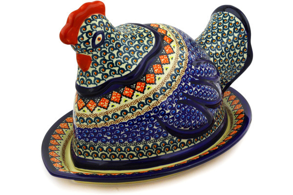 Dish with Hen Cover 14"